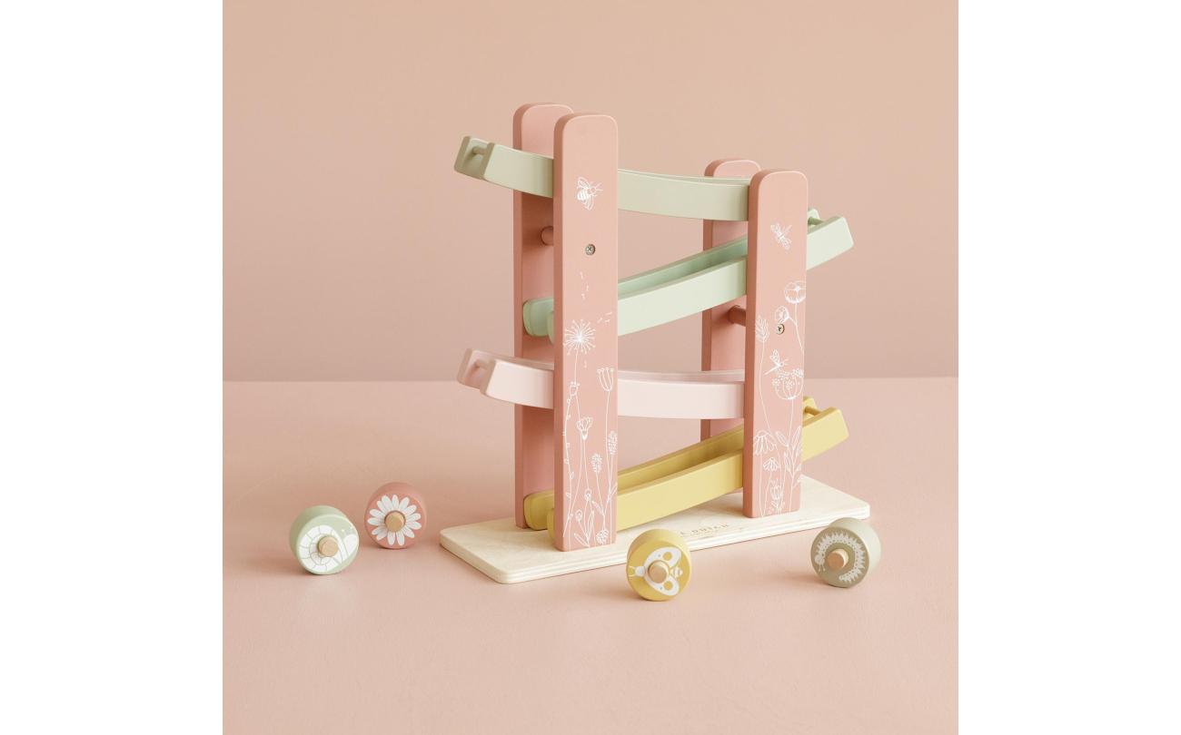 Little Dutch Houten Rollerbaan Wild Flowers met 4