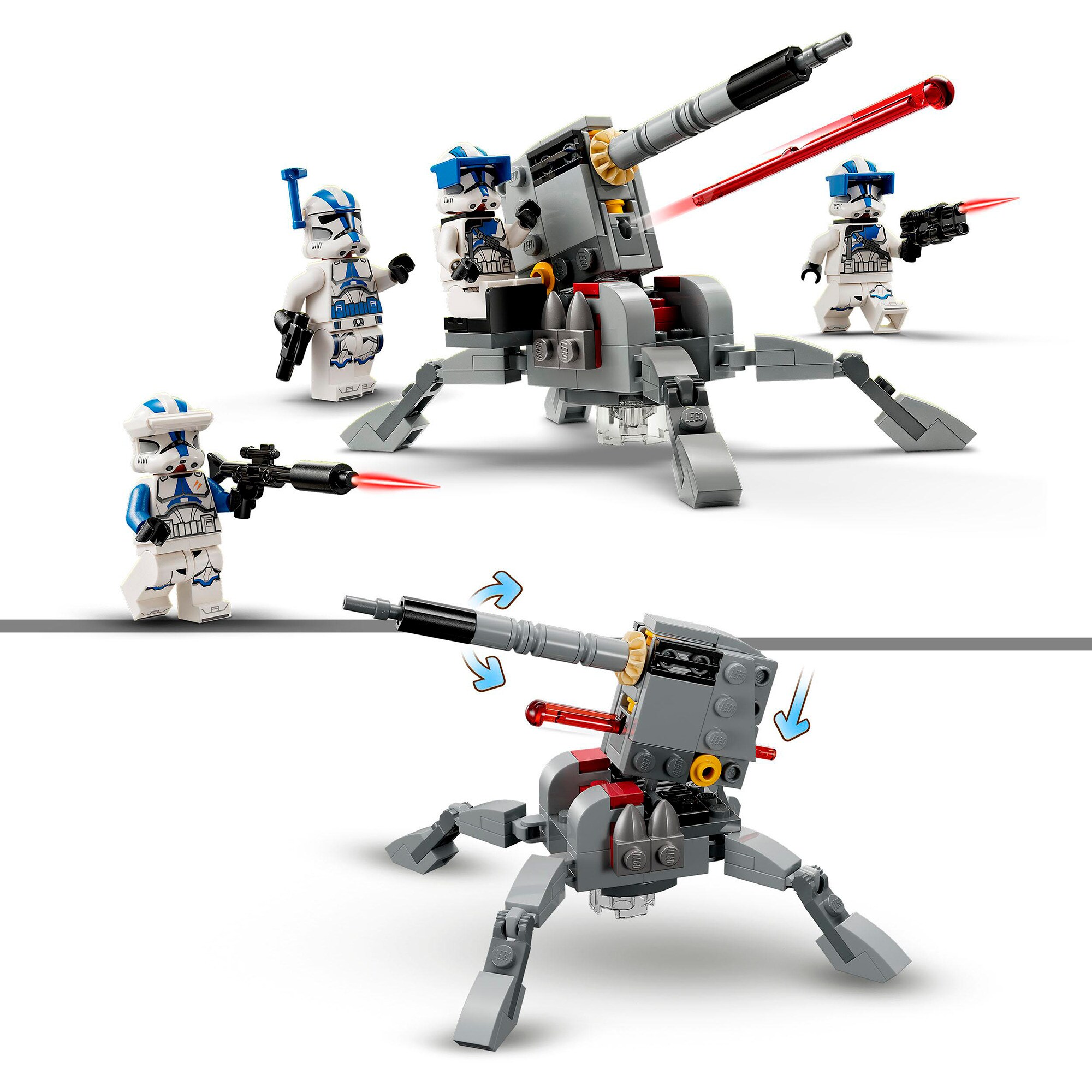 LEGO Konstruktionsspielzeug Star Wars 501st Clone Troopers Battle Pack