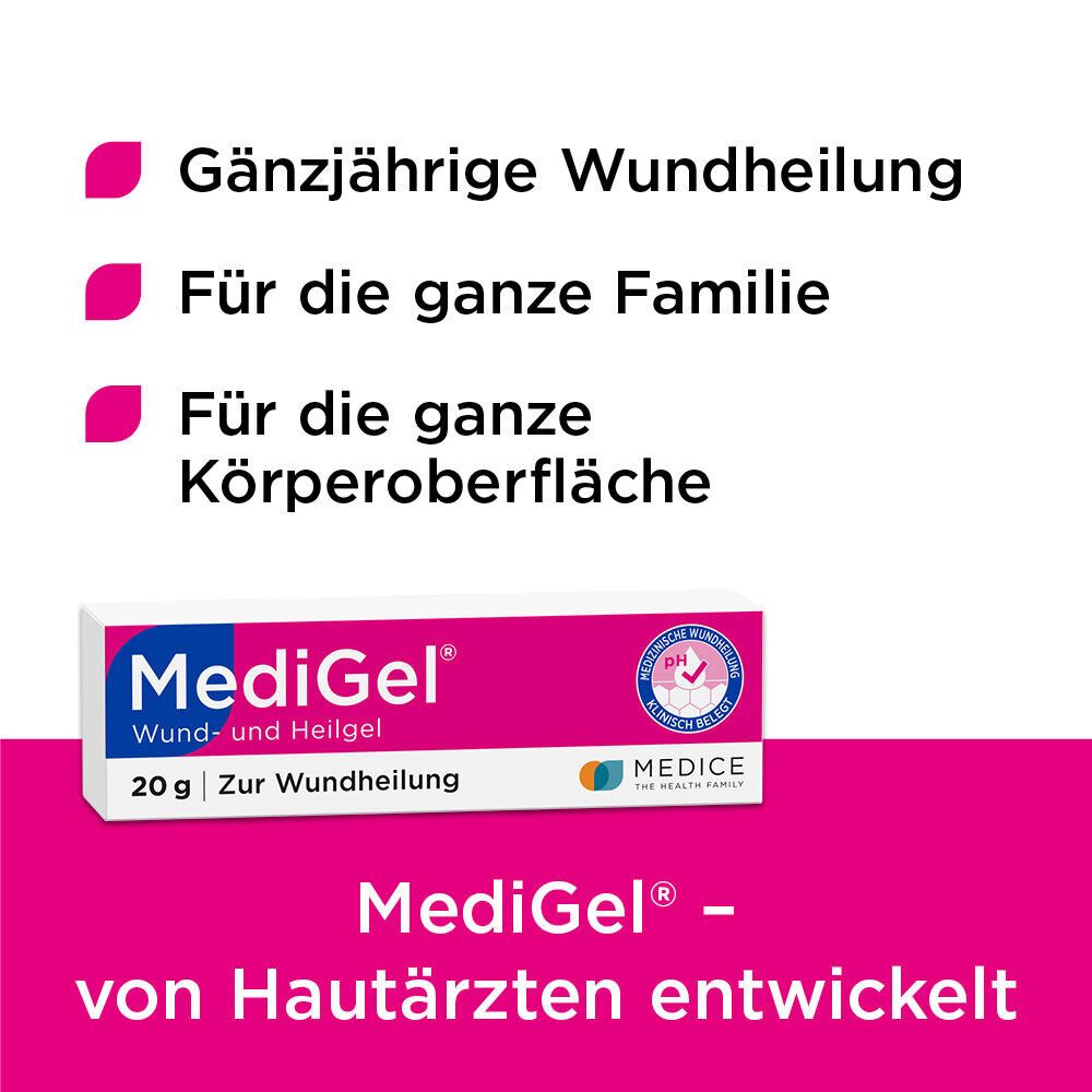 MediGel zur Wundheilung bei Kratzwunden & Schürfwunden