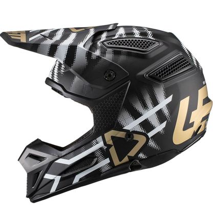 Casque cross Leatt GPX 5.5 - COMPOSITE V20.2 - ZEBRA 2023 - Noir / Jaune