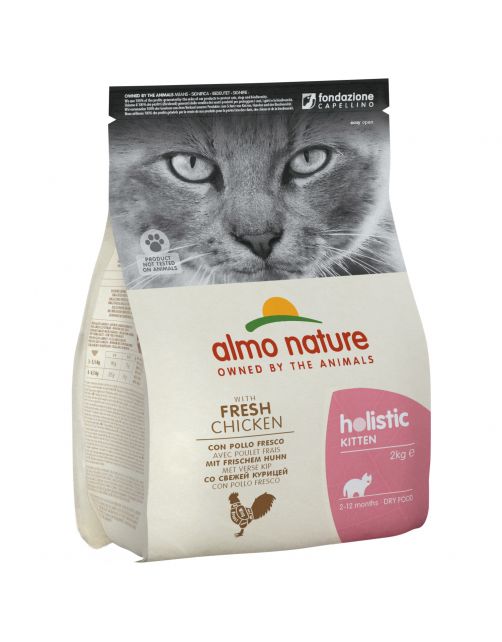Almo Nature Cat Holistic Kitten - Kattenvoer - Kip Rijst 2 kg Holistic