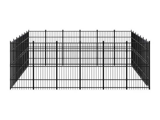 Chenil cage enclos pac noire 672 x 576 x 200 cm 02_0041845