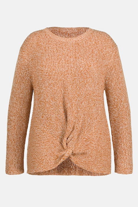Pullover, Patentstrick, Stehkragen, Langarm, Biobaumwolle