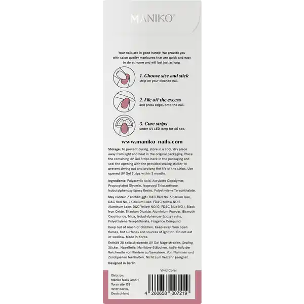 UV Gel Strip Vivid Coral