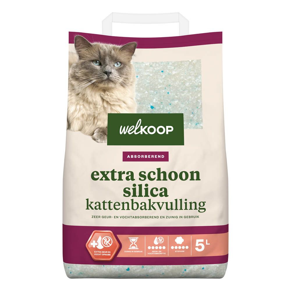 Welkoop Extra Schoon Silica - Kattenbakvulling - 5 Liter
