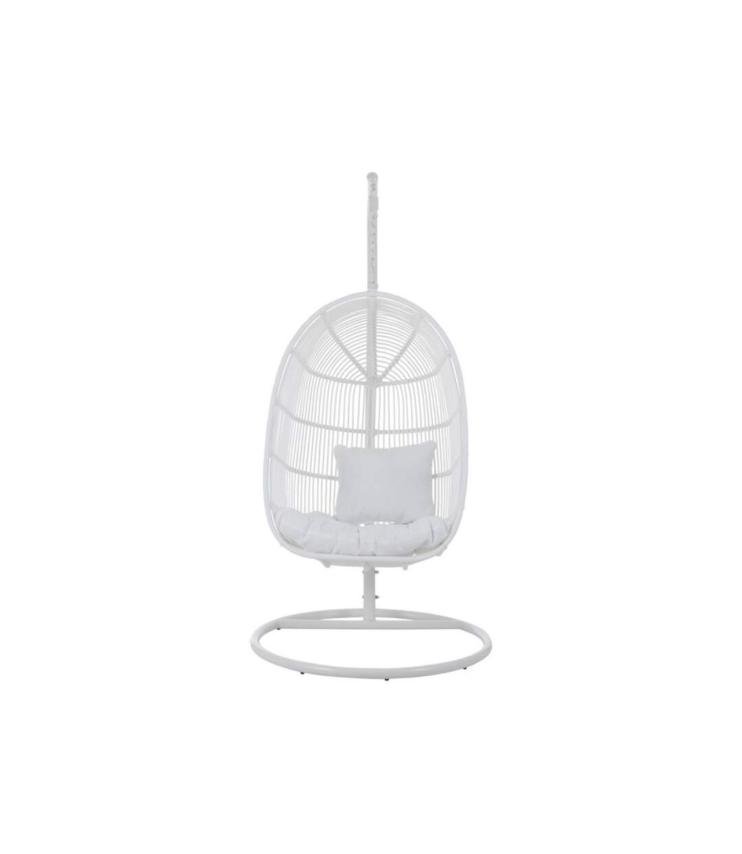 Paris Prix - Fauteuil Suspendu Ovale aciera 193cm Blanc