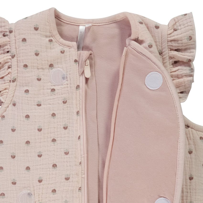 Gigoteuse en tetra TOG 3.5 imprimé floral pour bébé fille - Rose