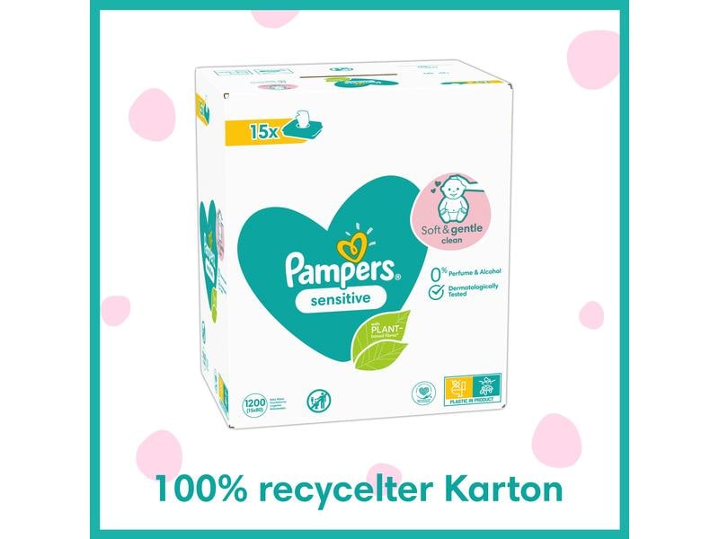 Pampers Feuchttücher Sensitive Giga Pack Für eine sanfte, hautfreundliche Reinigung