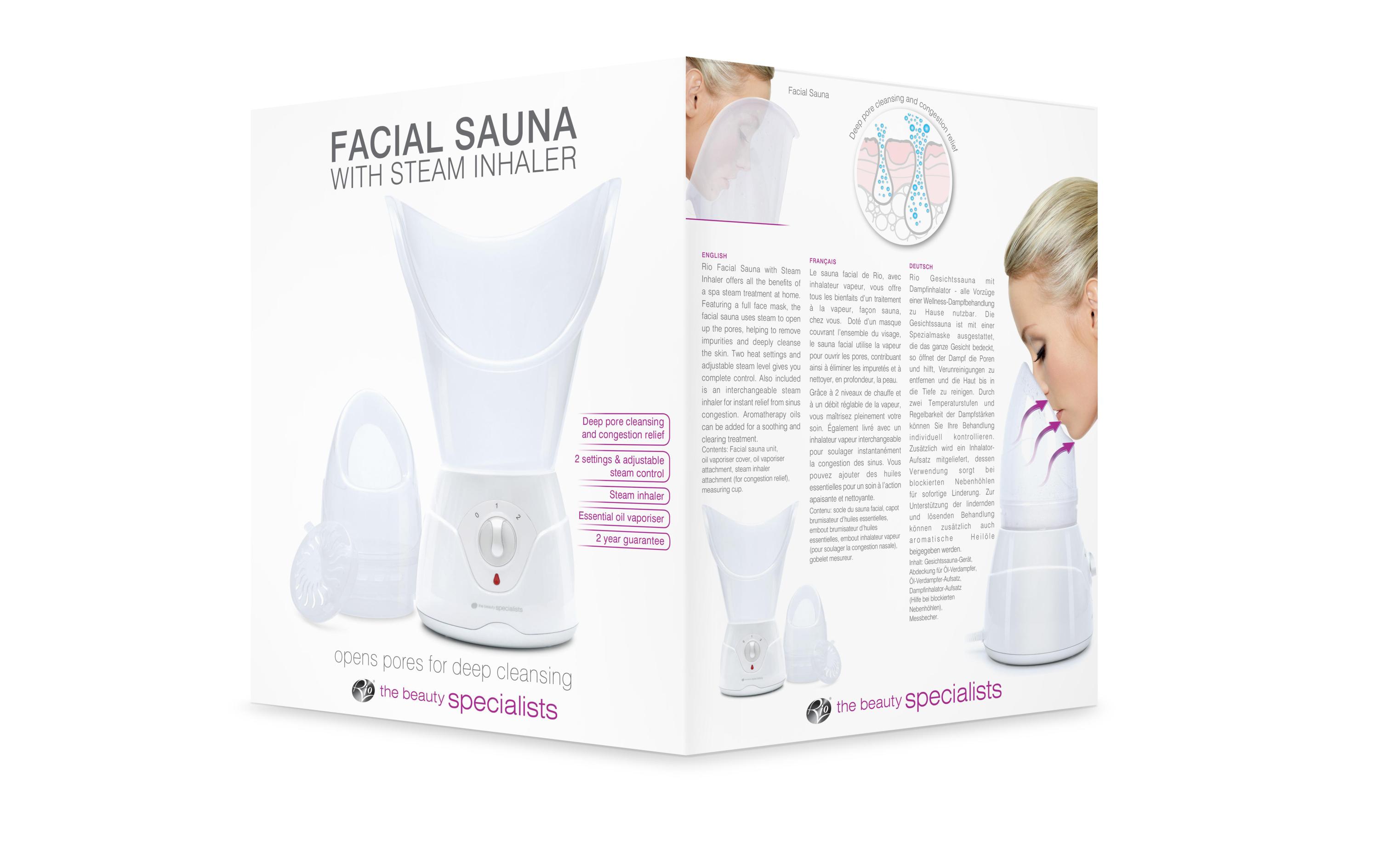 Gesichtssauna Facial SteamerDampfinhalator und Sauna für das Gesicht