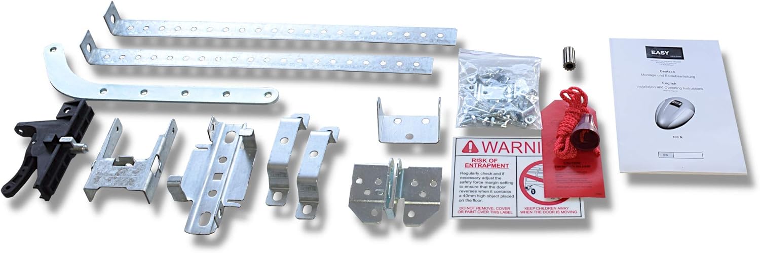 Garagentorantrieb Easy 800 V2 Inkl. Schiene und 2 Stk. Handsender - Torantrieb - Garagentoröffner - elektrischer Garagentor Antrieb Kette - Garagentor Motor Kettenantrieb