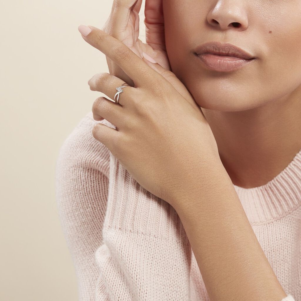 Bague Jone Or Blanc Diamant