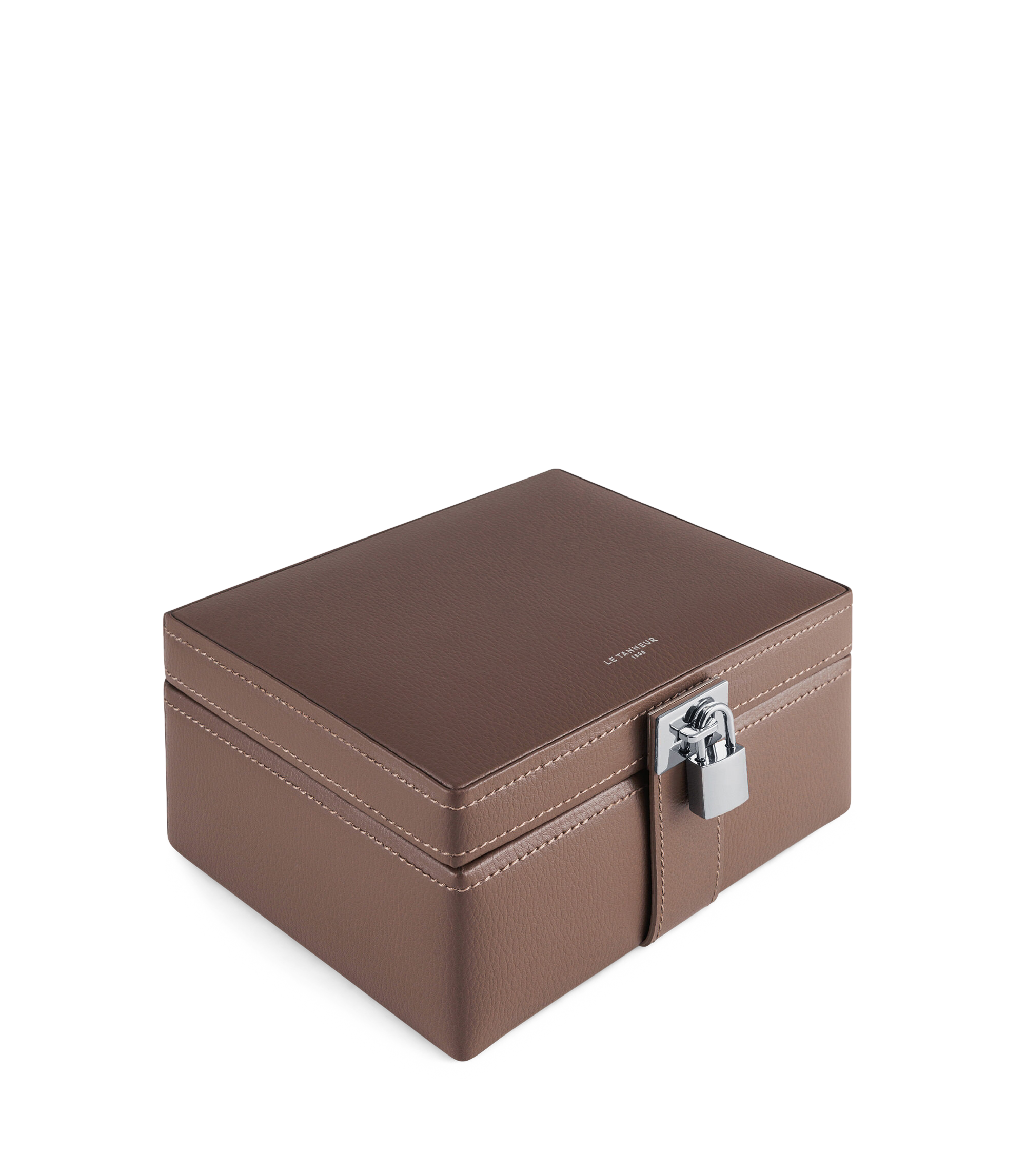 Boîte à bijoux en cuir | Marron