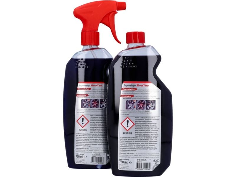 NIGRIN EvoTec Doppelpack 750 ml Effektive Reinigung durch selbstaktive Wirkstoffe mit Farbwechselindikator