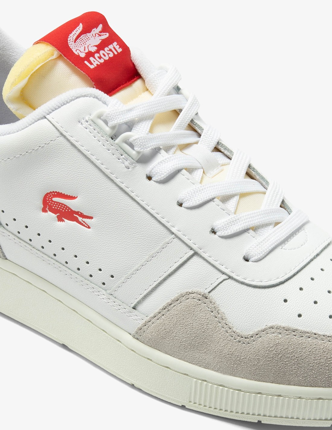 lacoste Sneakers Homme t-clip 223 5 sma Blanc/Rouge
