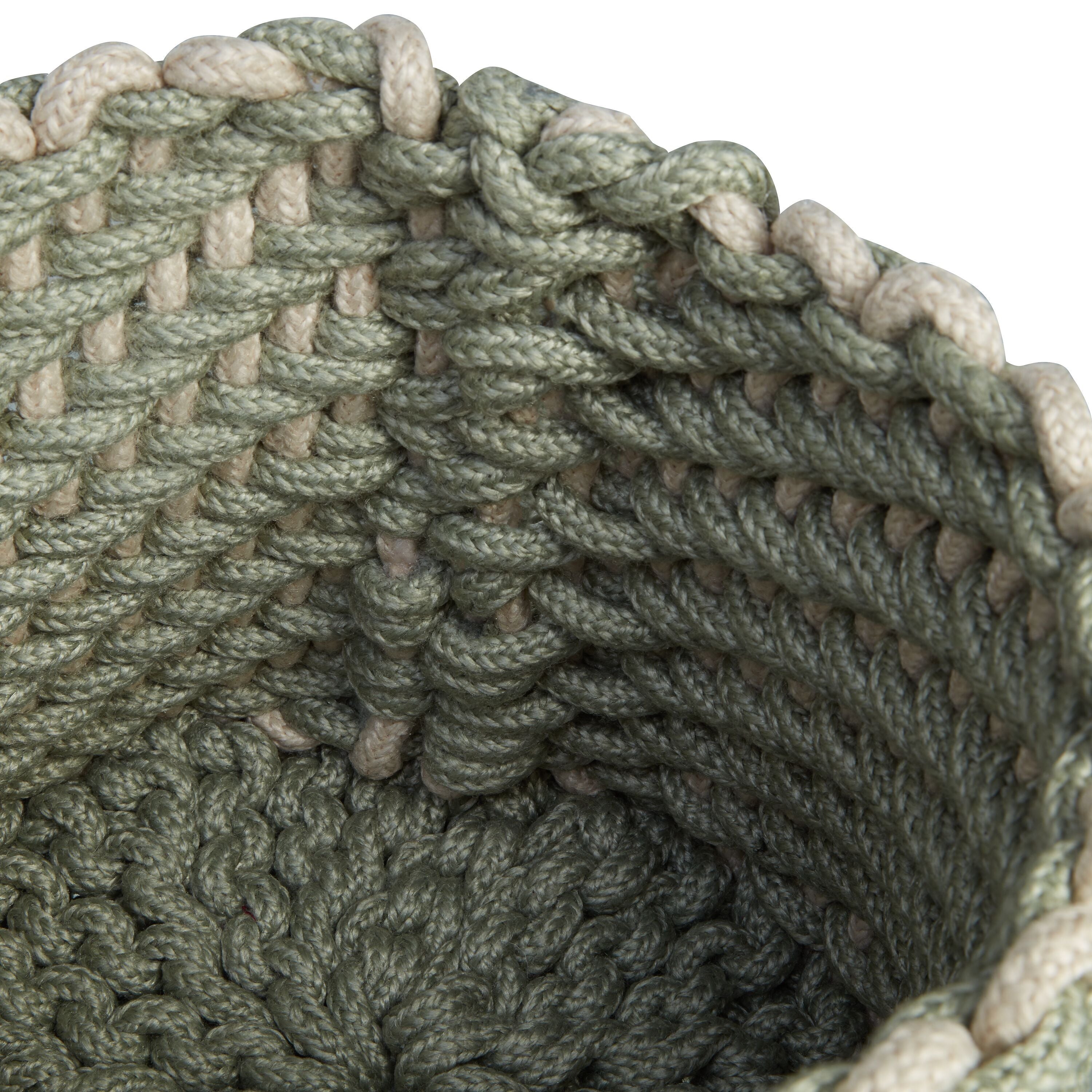 SIENNA Korb - Beige, Mint / H: 24.0 cm