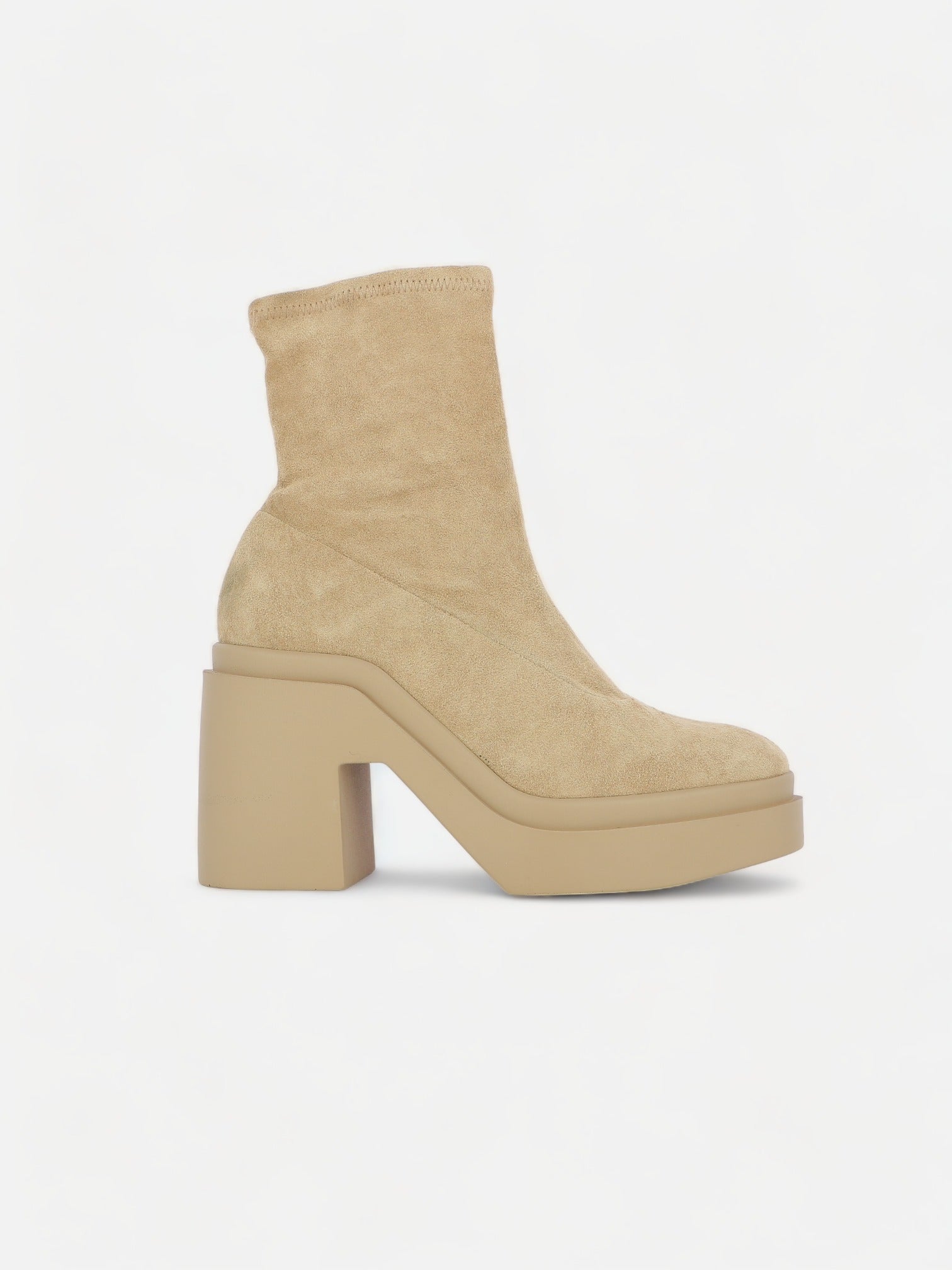 ANKLE BOOTS - NINA ankle boots, suede leather beige || OUTLET