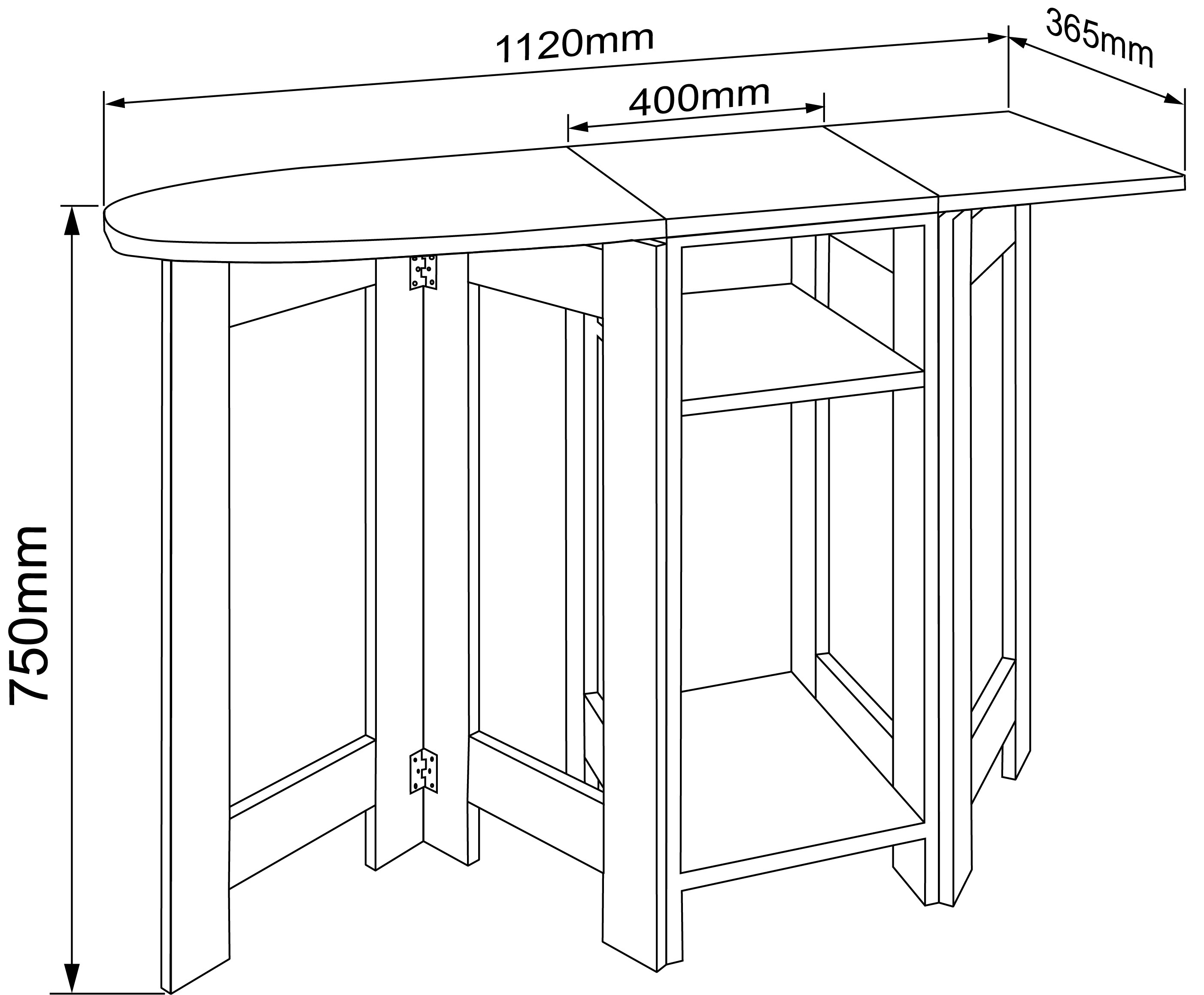 VCM Holz Kommode Bügelbrett Sideboard Highboard Bügelschrank Anrichte Schrank Bigalos