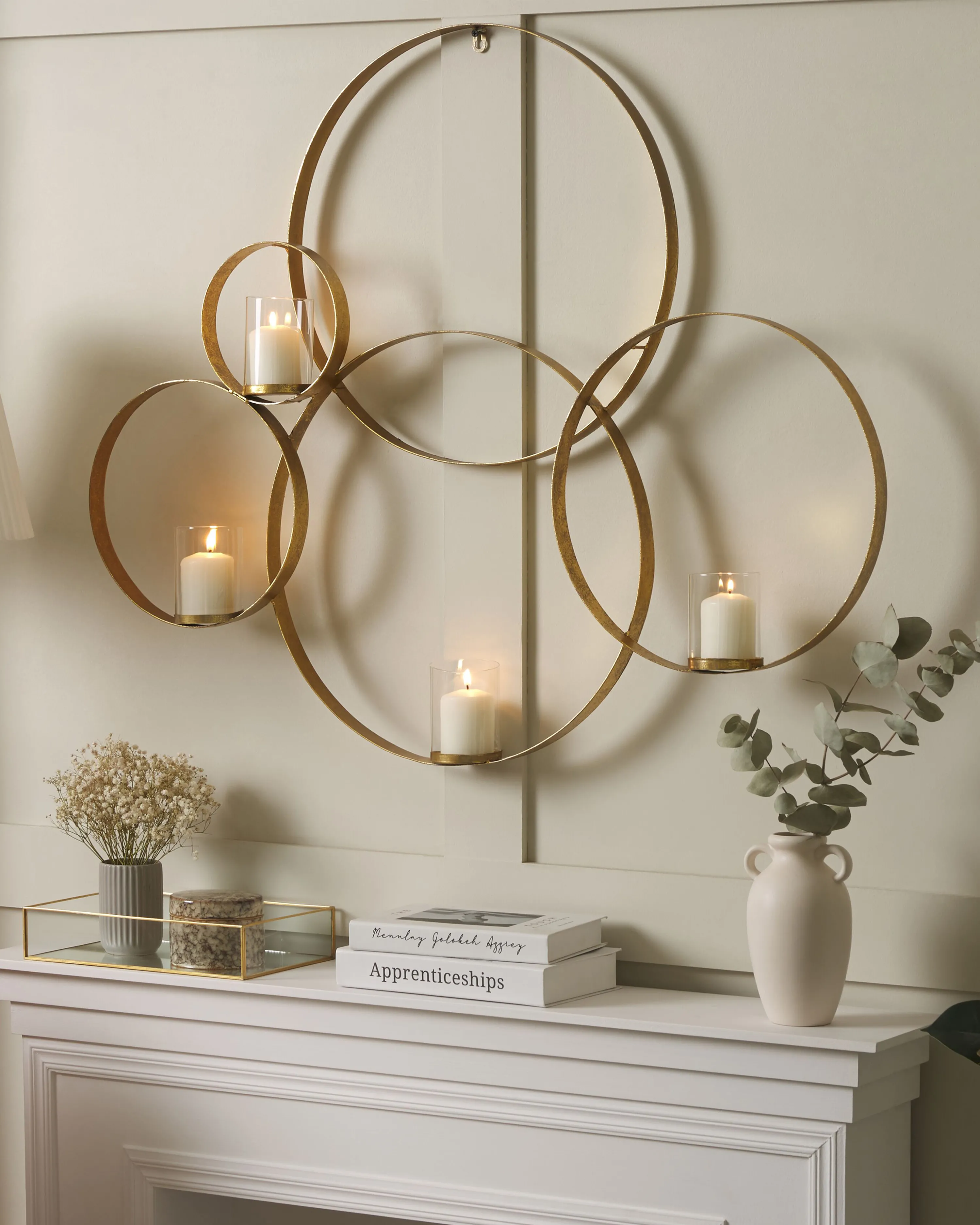 Wandkandelaar BURU Metaal 80 cm Goud