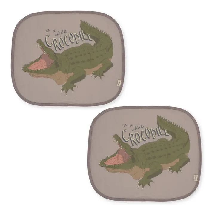 Konges Sløjd Pare-soleil Croco - Set de 2 | Vert