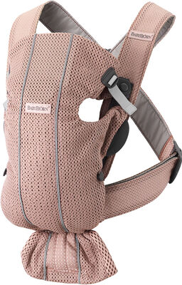 BabyBjörn Mini Bæresele 3D Mesh, Dusty Pink
