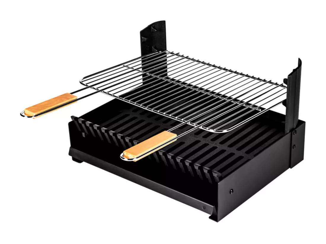 Barbecue au charbon de bois réglable en 3 hauteurs GRILLOIR - grilloir à poser - SOMAGIC