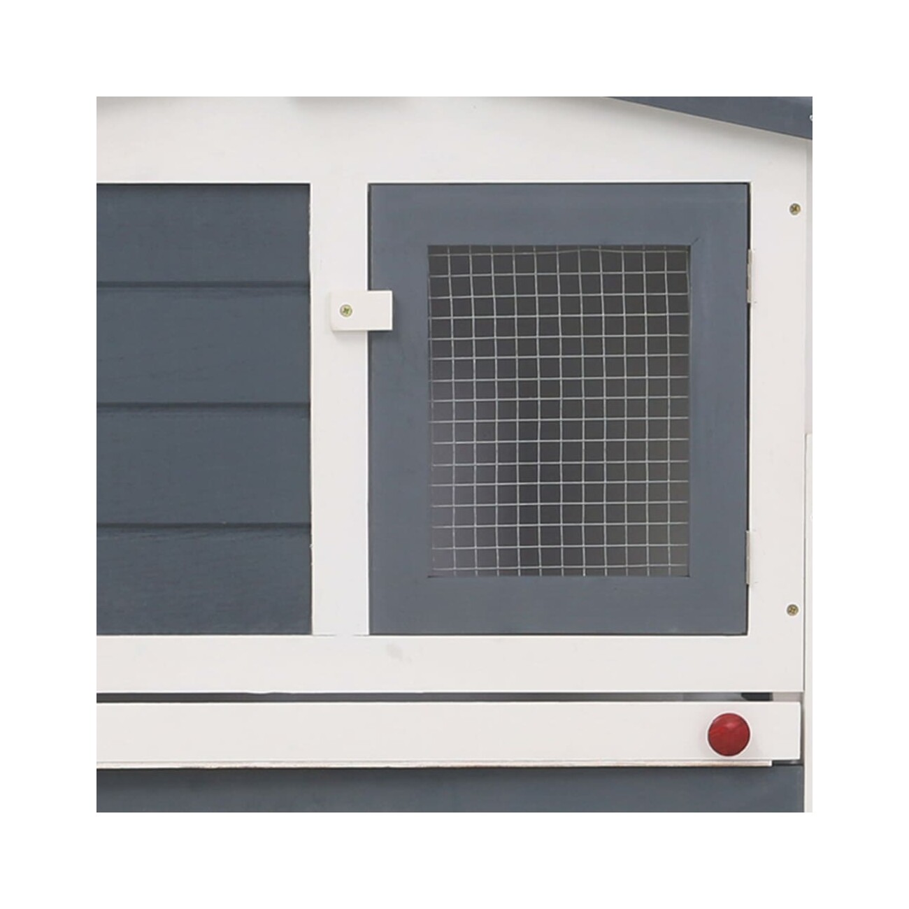 VidaXL Kaninchenstall / Hasenstall mit Dach grau