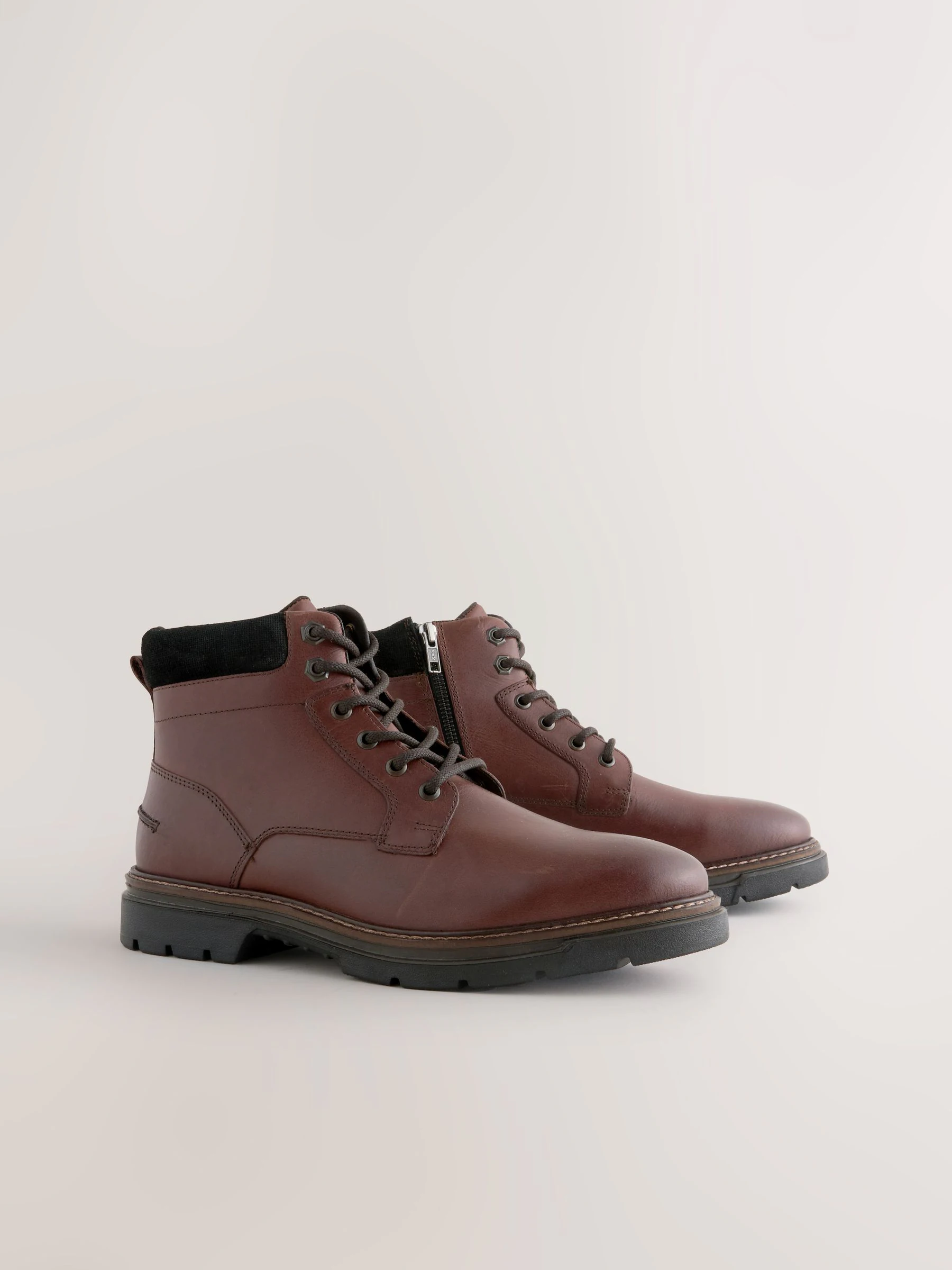 Bruin - Tall Leather Zip-Up Boots