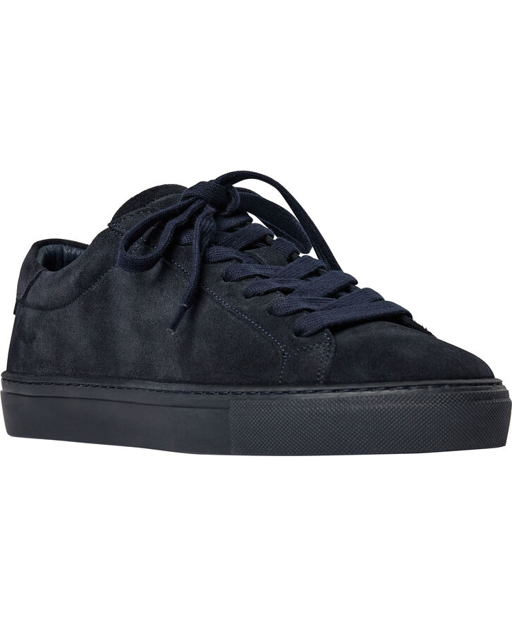 Les Deux Teddy Suede Sneaker Dark navy