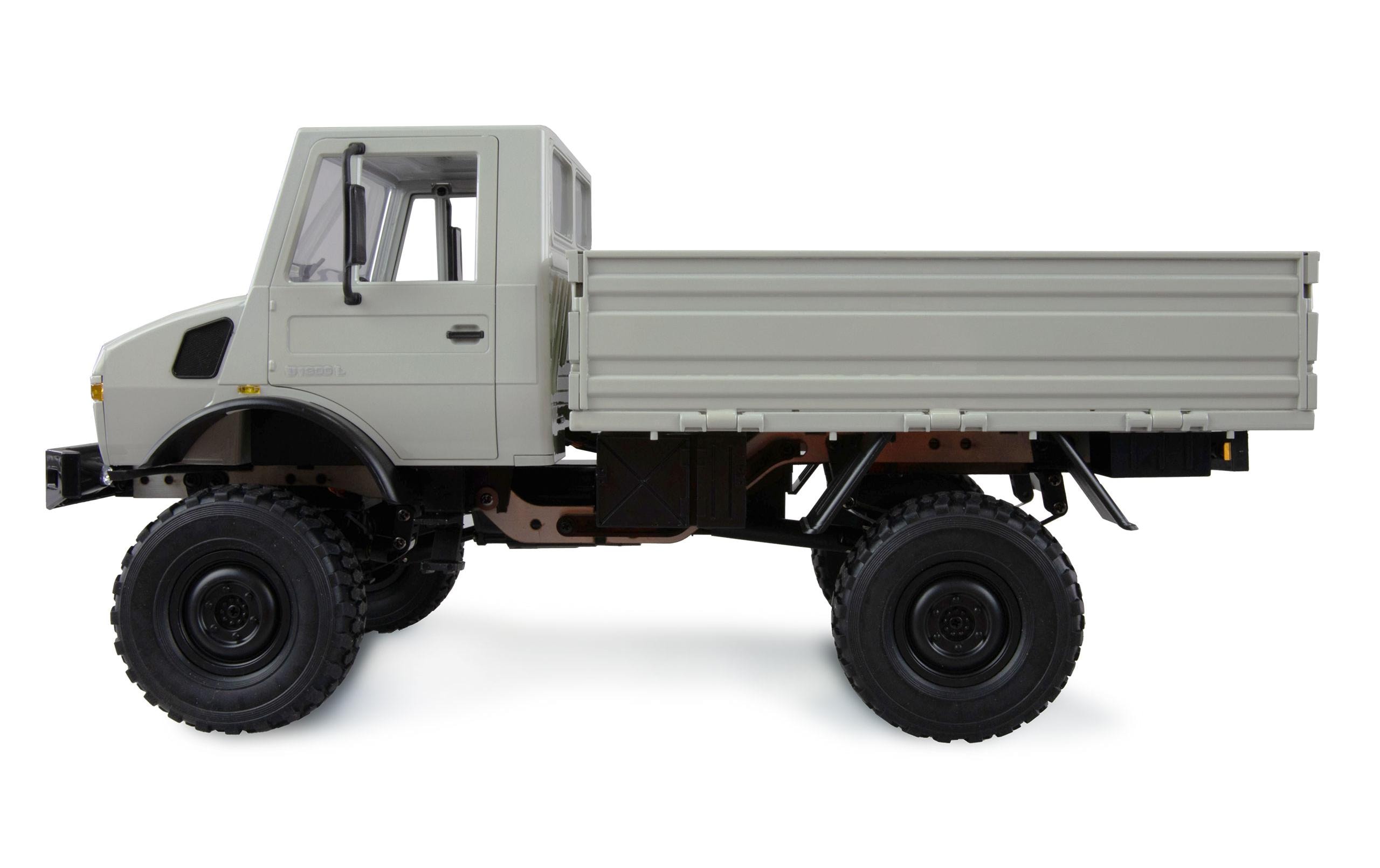Mercedes-Benz Unimog Basic 4WD Hellgrau, RTR, 1:12Originalgetreues Unimog RC-Modell mit Allradantireb