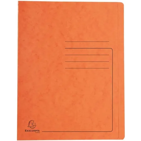 Exacompta Schnellhefter Colorspan bedruckt, 24 x 32 cm, für DIN A4, bis zu 350 Blatt, orange