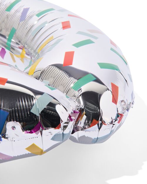 ballon alu chiffre 0 confetti XL