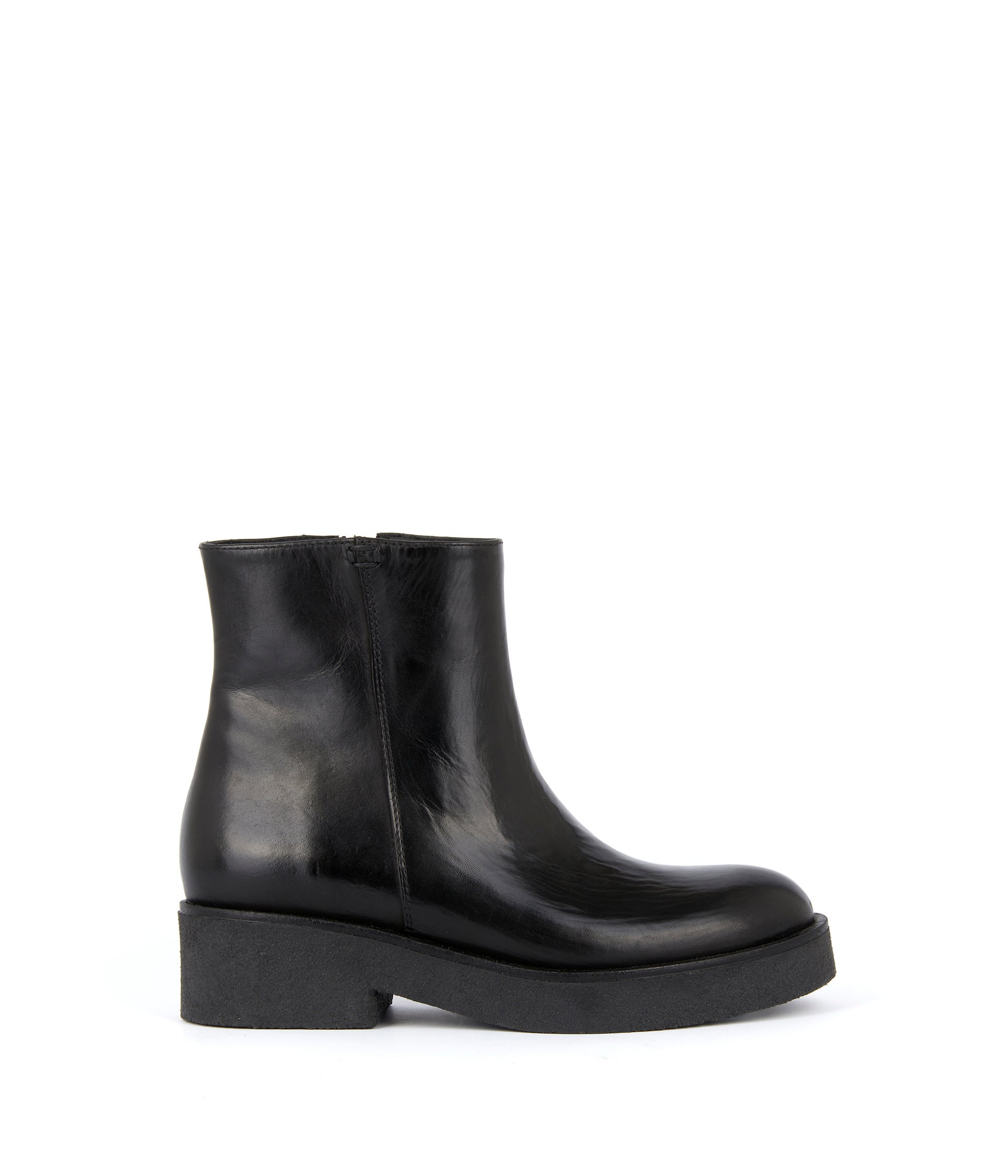 Boots noires cuir Isaure