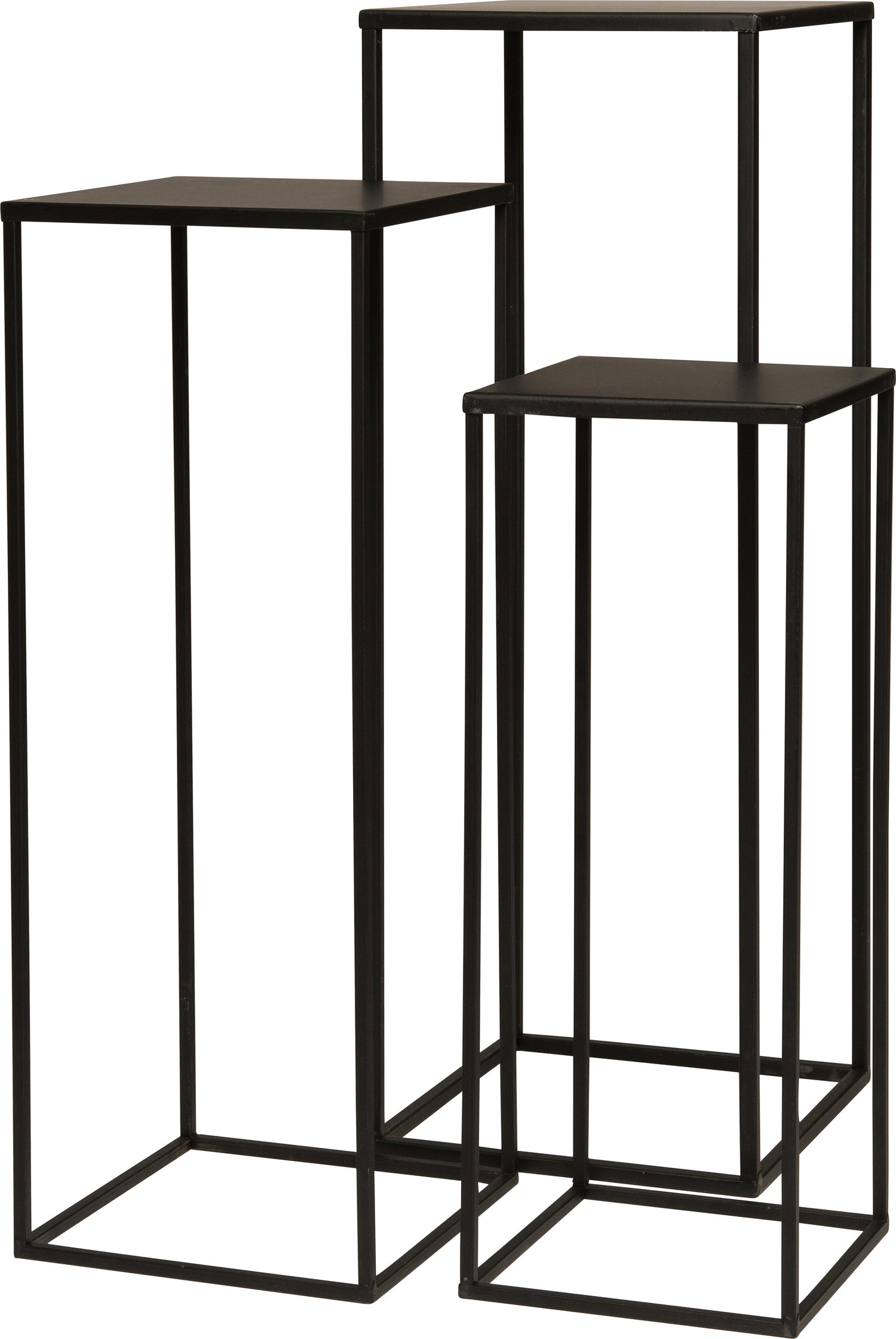 Intratuin plantentafel Teun zwart 25 x 25 x 70 cm