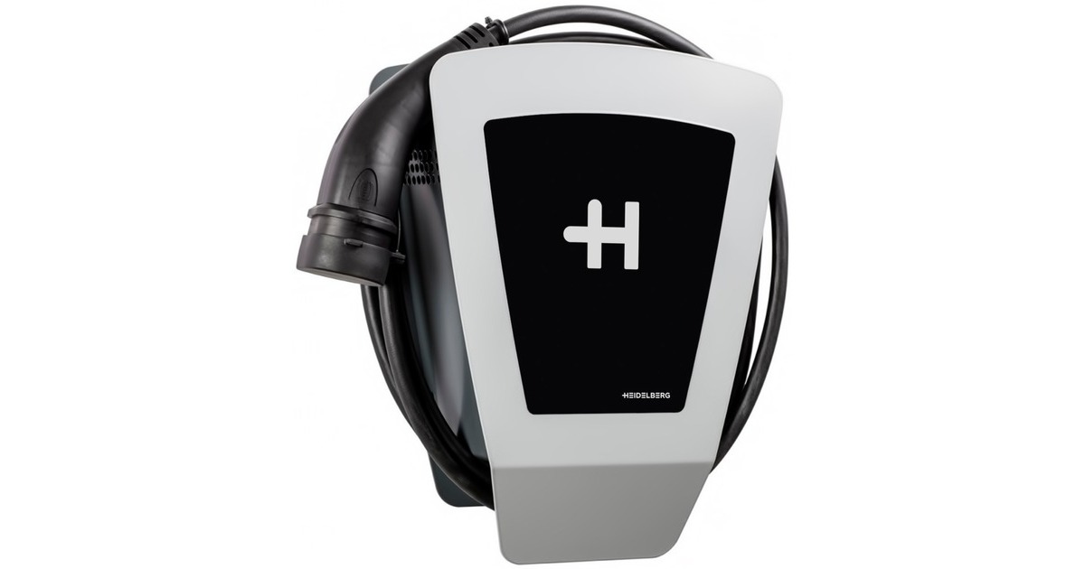 HeidelbergWallbox Energy Control laadpaal  (Zilver/zwart, 2,1 - 11 kW, 7,5 m kabel)