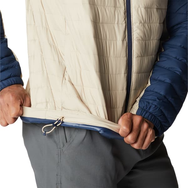 Doudoune randonnée COLUMBIA SILVER FALLS™ HOODED JKT ANCIENT FOSSIL/COLLEGIATE NAVY