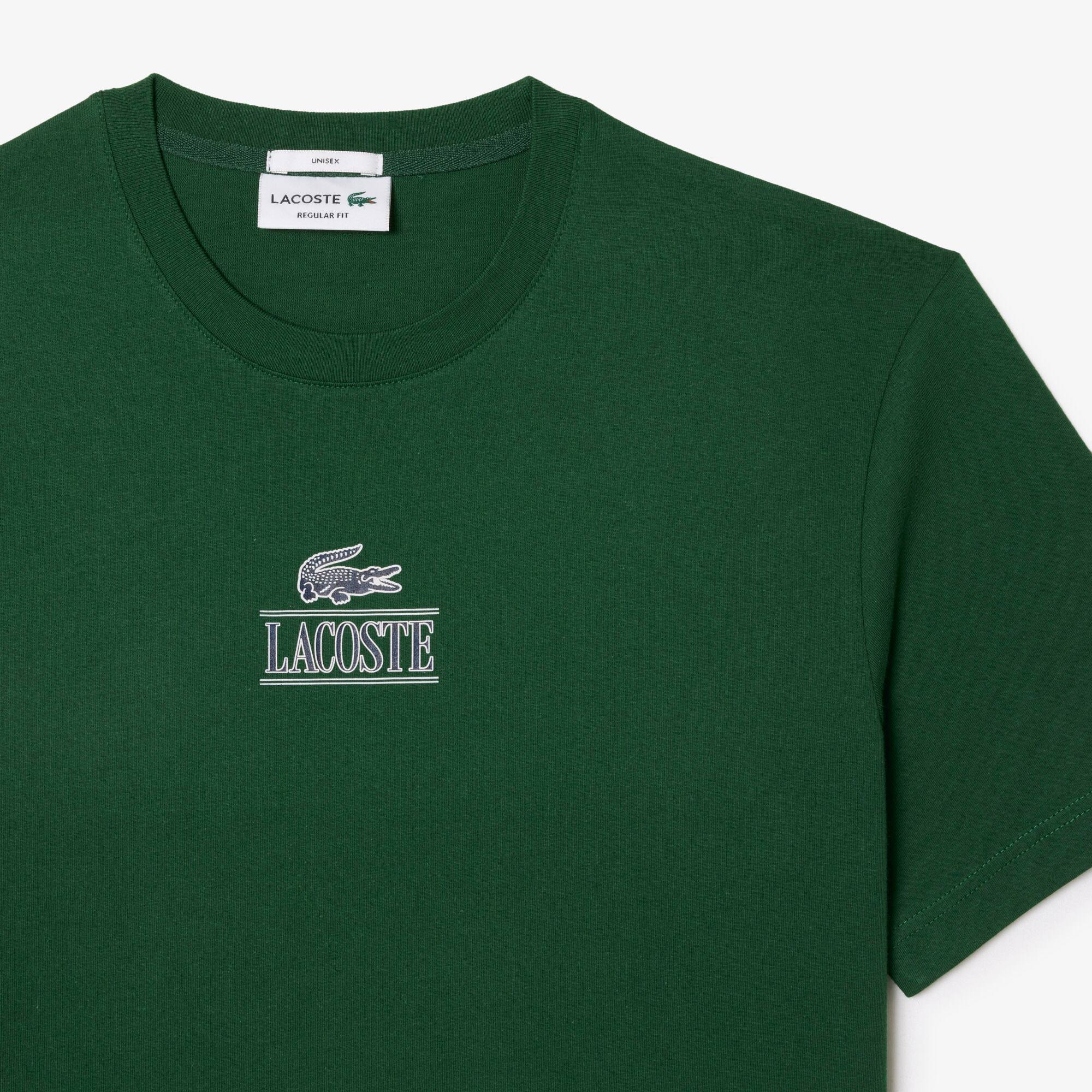 T-shirt regular fit avec marquage en jersey de coton T-Shirts - Vert - Lacoste - Unisex