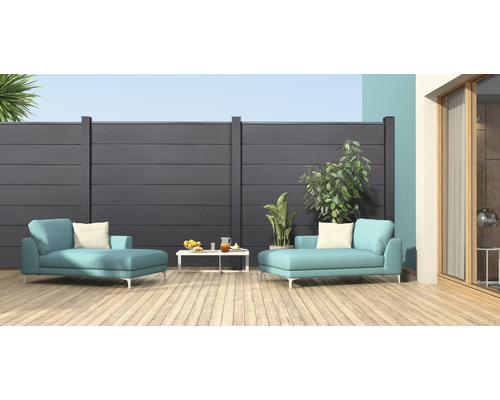 Hoofdelement GroJa Flex Grande insteeksysteem zonder palen 180 x 180 cm antraciet