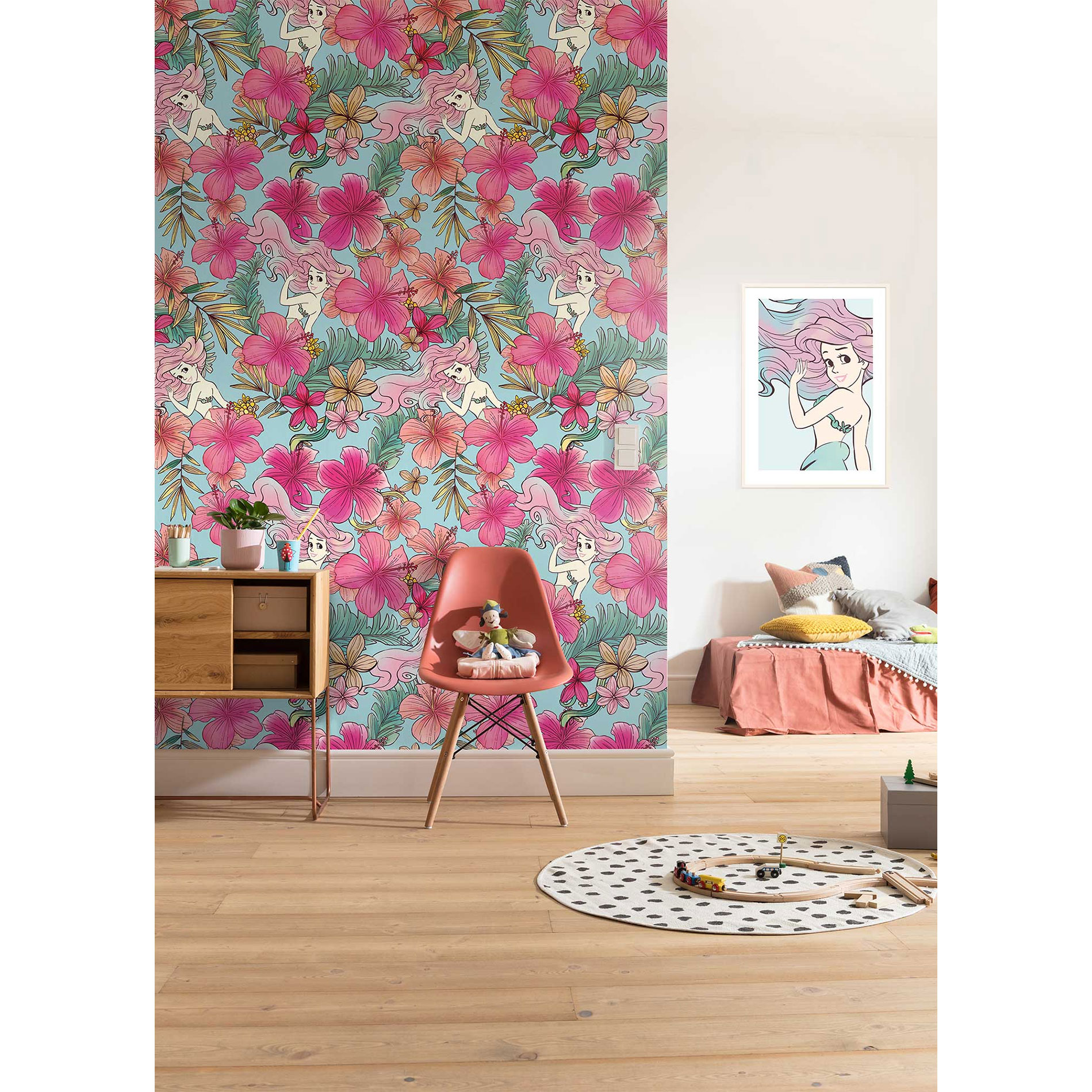 Vlies-Fototapete ARIEL PINK FLOWER - 200x280 cm