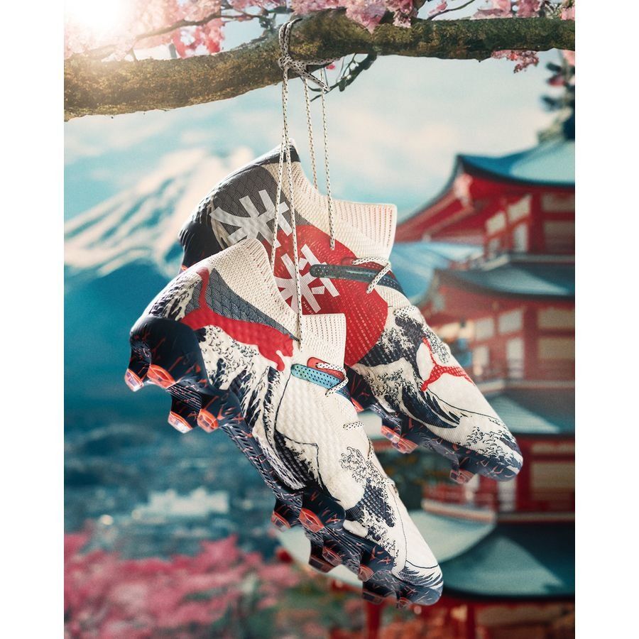 PUMA X Unisport Future 7 Ultimate FG/AG Great Wave - Sugared Almond/Active Red/Ocean Tropic ÉDITION LIMITÉE