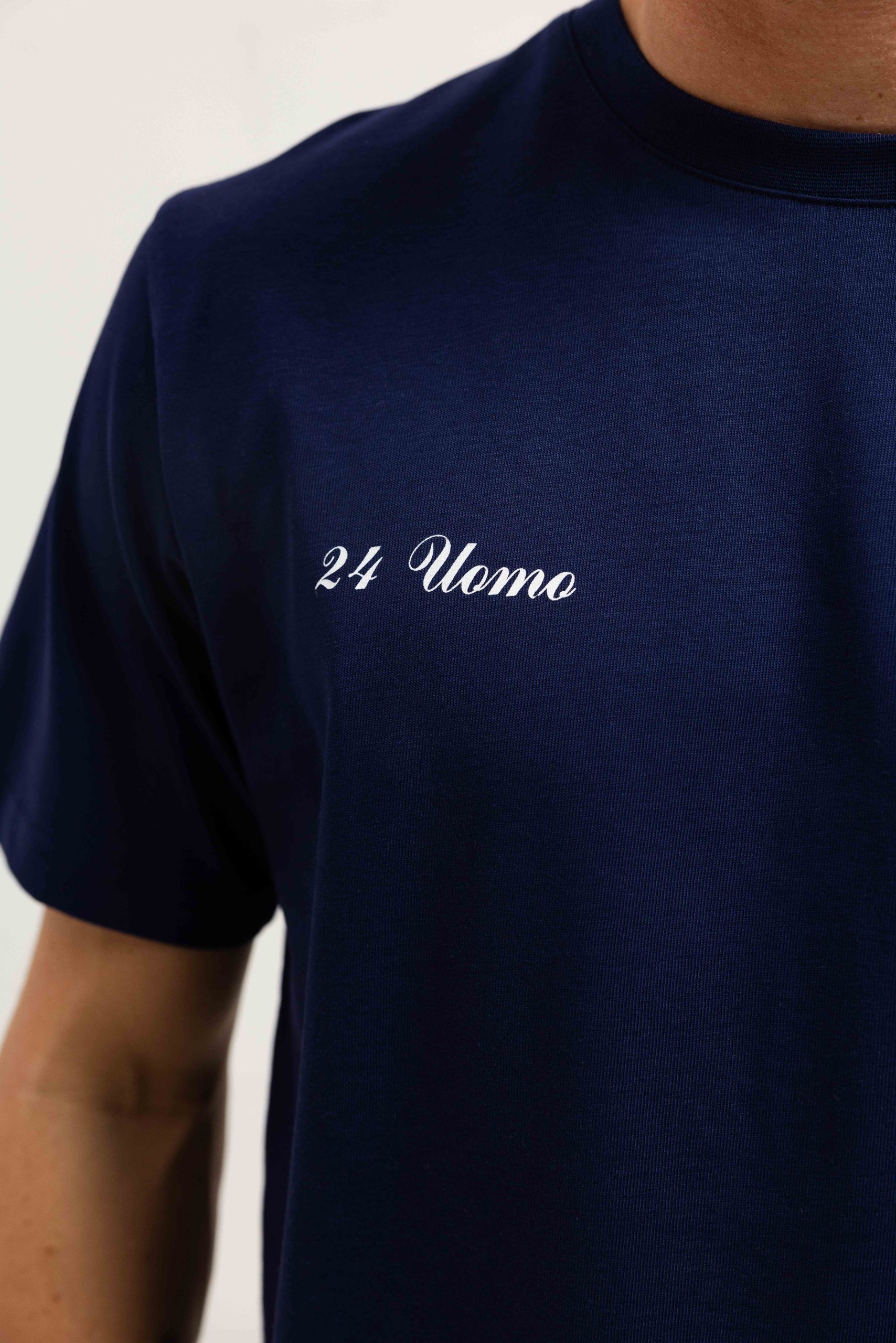 24 Uomo Symbol T-shirt Heren Navy