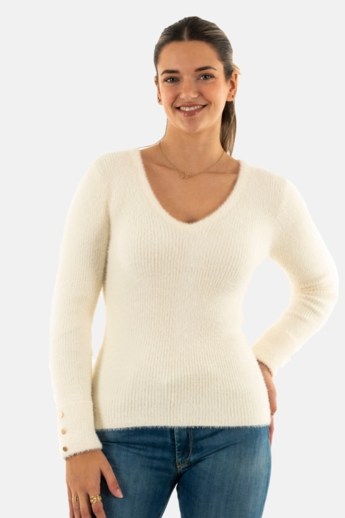 Pull hiver morgan 212-moove ivoire