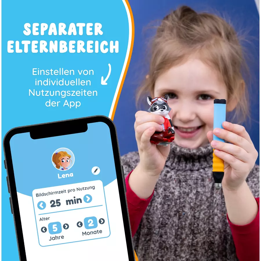 Edurino Lernspielzeug Lernfigur Edurino Figur Robin - Zahlen & Mengen Mehrfarbig