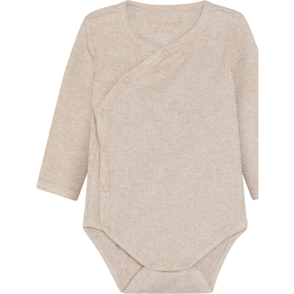 Køb FIXONI Pure Cashmere Melange Slå-om Body Ls Melange Rib