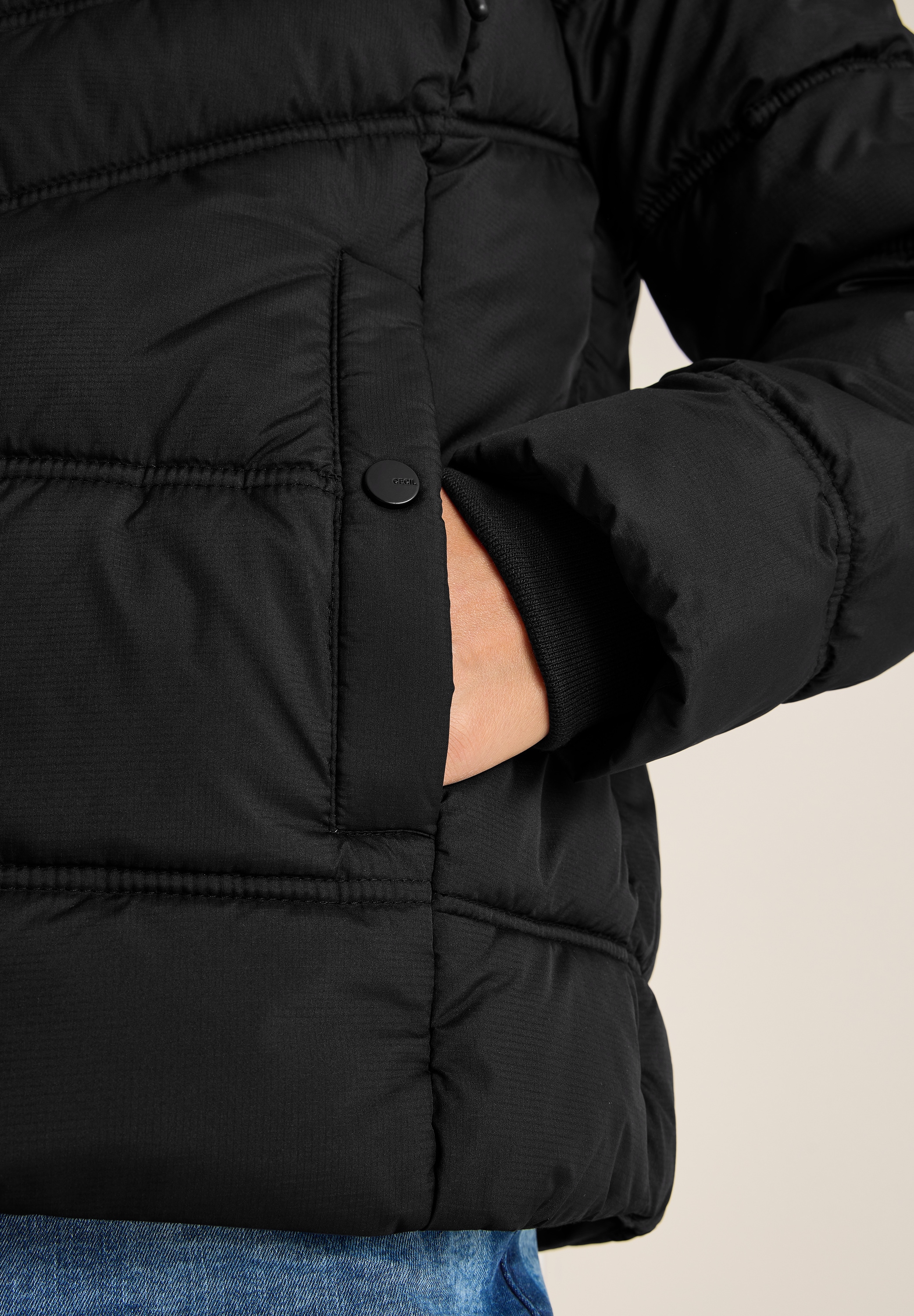 Cecil Steppjacke mit Kapuze mit Kapuze