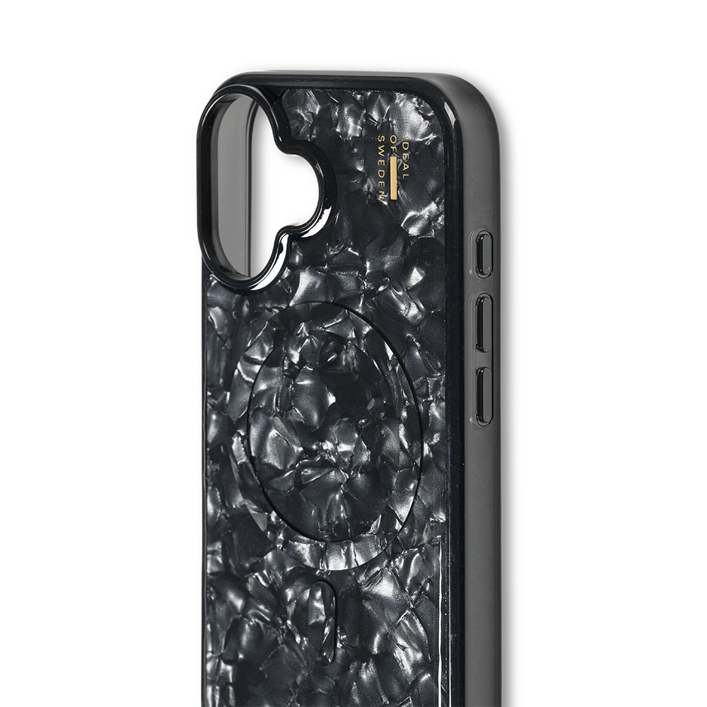 iPhone 16 MagSafe Hardcase Hülle Pearlized Case Recycled (IDPLCMS-I2461-01) - Schwarz