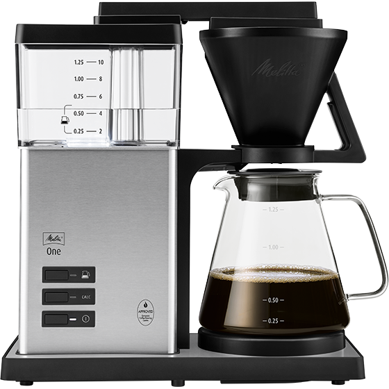 Melitta One®|Filterkaffeemaschine Schwarz-Edelstahl