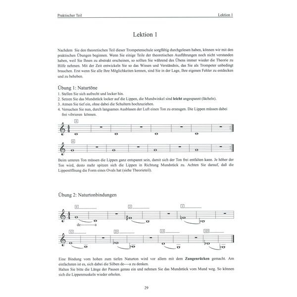 Musikverlag Schweizer Trompete Lernen 1