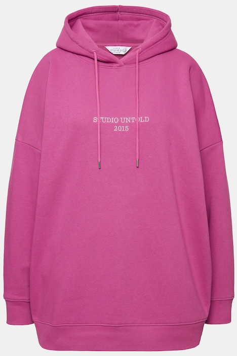 Hoodie, oversized, Stick-Statement, Kapuze, Langarm