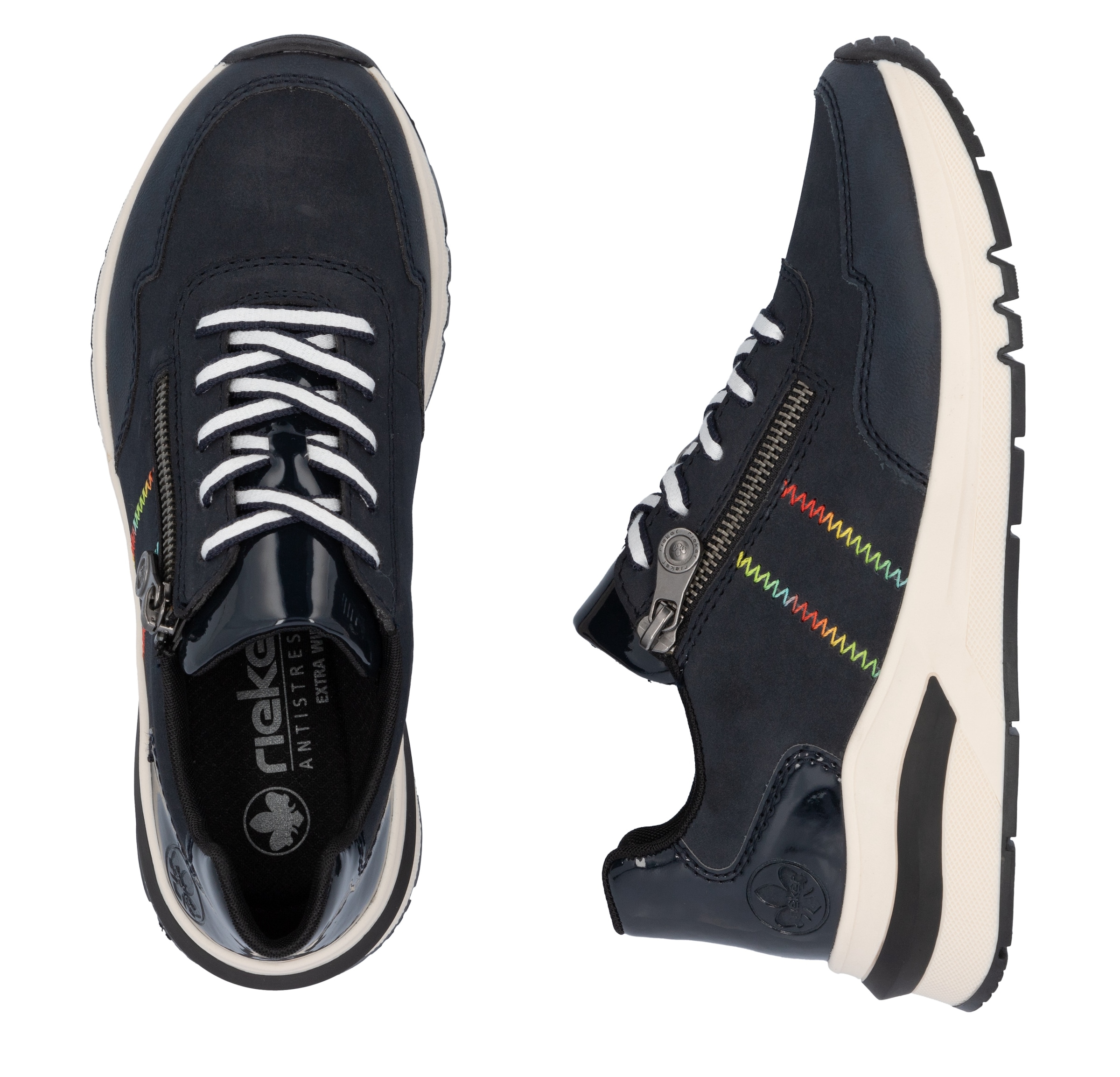 Rieker Wedgesneaker  , Freizeitschuh, Halbschuh, Schnürschuh in bequemer Form