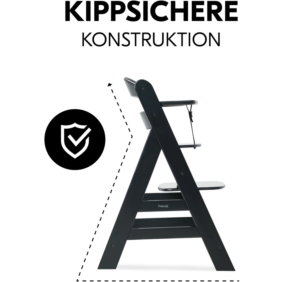 hauck Hochstuhl Alpha Plus Black